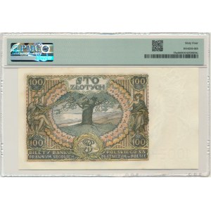 100 złotych 1934 - Ser.C.B. - bez dodatkowych znw. - PMG 64