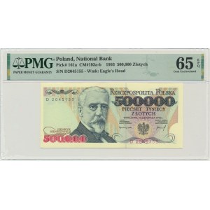 500.000 złotych 1993 - D - PMG 65 EPQ