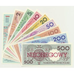 Komplet Miasta Polski z nadrukiem NIEOBIEGOWY (9szt.) - różne serie