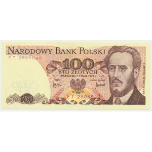 100 złotych 1976 - ET - ostatnia seria rocznika