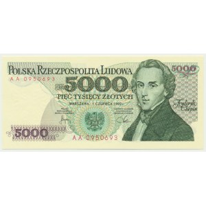 5.000 złotych 1982 - AA -