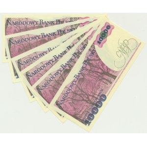 10.000 złotych 1988 (6 szt.)