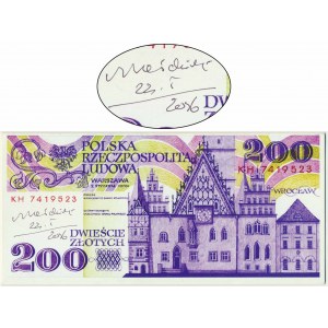 Zaproszenie na wernisaż wystawy - z autografem A. Heidricha