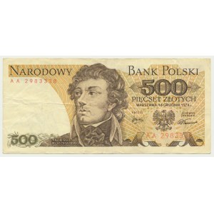 500 złotych 1974 - AA -