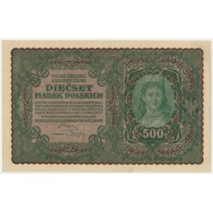 500 marek 1919 - II Serja L - rzadsza