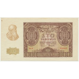 100 złotych 1940 - E -