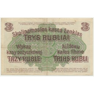Posen, 3 Rubles 1916 - N - short clause -