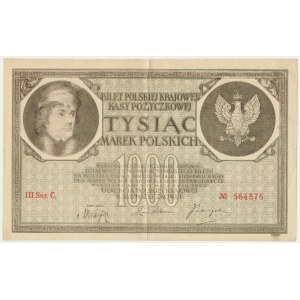1.000 marek 1919 - III Ser.C - Falsyfikat z epoki - NIEWYŁAPANY