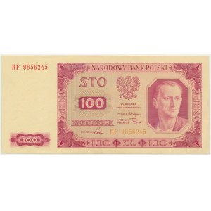 100 złotych 1948 - HF - papier prążkowany