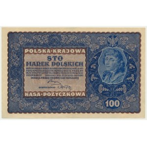 100 marek 1919 - I Serja J - RZADKA