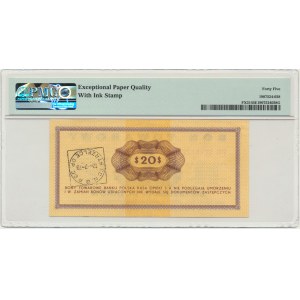 Pewex, 20 dolarów 1969 - FH - PMG 45 EPQ