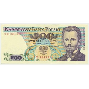 200 złotych 1982 - CG -
