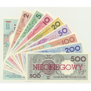 Komplet Miasta Polski z nadrukiem NIEOBIEGOWY (9szt.) - różne serie