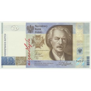 19 złotych 2019 - 100-lecie powstania PWPW -