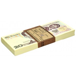 Niepełna paczka bankowa 20 złotych 1982 - AP - (97 szt.)