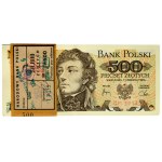 Colis bancaire incomplet 500 or 1982 - GM - (83 pièces).