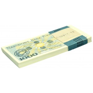 Niepełna paczka bankowa 1.000 złotych 1982 - KK - (97 szt.)
