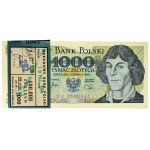 Niepełna paczka bankowa 1.000 złotych 1982 - KK - (97 szt.)