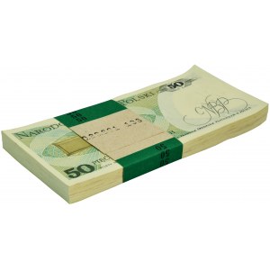 Paczka bankowa 50 złotych 1988 - HD - (100 szt.)