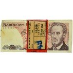 Niepełna paczka bankowa 100 złotych 1986 - SE - (99 szt.)