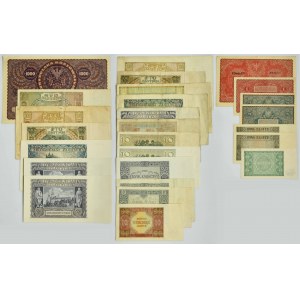 Zestaw, 1/2 marki - 100 złotych 1919-48 (26 szt.)