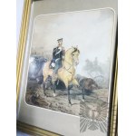 Dwa Obrazki przedstawiające Żołnierzy Królestwa Kongresowego - Powstanie Listopadowe 1830/31