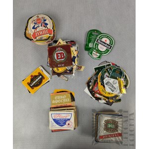 PRL/IIIRP Set of collectible beer labels and coasters