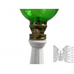 Porcelanowa Lampa Naftowa - XX wiek&nbsp;