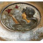 Secesní/art nouveau styl talíře