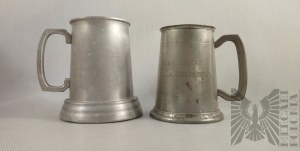 Pair of Decorative Tin Mugs