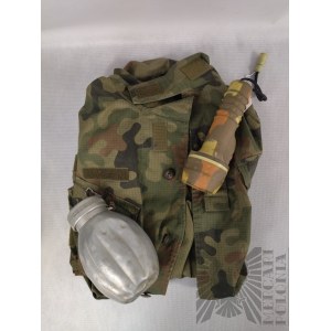Militaria Kit - Feldflasche, Jacke Taschenlampe