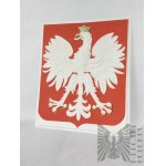 Vintage - Sada 4 emblémů Polské republiky s národním orlem