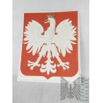 Vintage - Set of 4 emblems of the Republic of Poland National Eagle