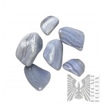 Steinset aus Quarzkristallen, blauen Achaten usw.