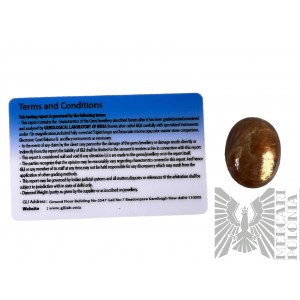 Naturalny kamień słoneczny, 58.5 ct, certyfikat GLI