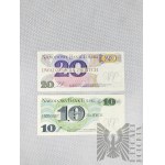 Set of PRL Poland banknotes - 10, 20 PLN