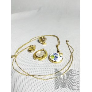 Jewelry set - Bucherer pocket watch