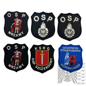 Súprava odznakov dobrovoľného hasičského zboru