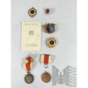 Set of Firefighter Decorations and Documents