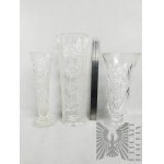 PRL - 3 vintage crystal vases