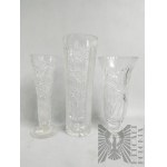 PRL - 3 vintage crystal vases