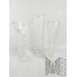 PRL - 3 vintage crystal vases