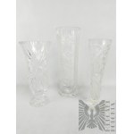 PRL - 3 vintage crystal vases