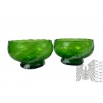 People's Republic of Poland - A pair of glass bowls from Huta Laura/Krosno?