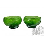 People's Republic of Poland - A pair of glass bowls from Huta Laura/Krosno?