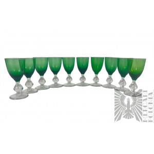 PRL - Set of Green Glasses for liquor/vodka