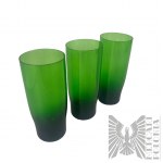 PRL Design - Zielone szklanki i kieliszki