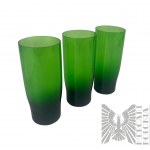PRL Design - Zielone szklanki i kieliszki