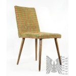 PRL Vintage Upholstery Chair Stick Slupsk Factory