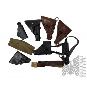 Set of militaria communist period pistol holsters